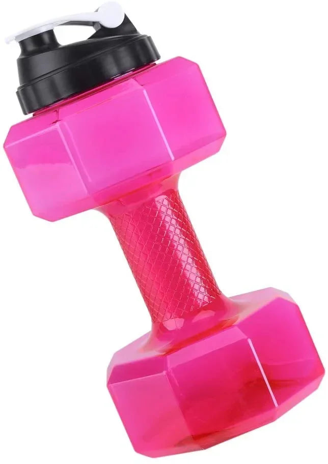 2200/2600mL Dumbbell Sport Bottle Multifunctional See Through Gym Sports Outdoor Camping Cycling Water Cup Dumbbell