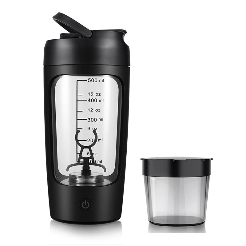 650 ml Multifunktions-Mixbecher, automatischer, tragbarer Mini-Shaker-Becher mit wiederaufladbarer Kartusche für Sport und Fitness, Proteinpulver inklusive