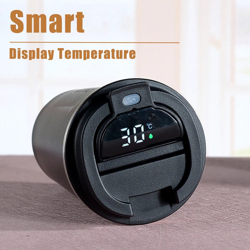 510ml Thermos Bottle Smart Display Temperature Coffee Cup 304 Stainless Steel Vacuum Cup Office Business Portable Thermal Mug