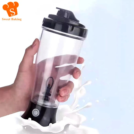 350 ml elektrischer Protein-Shaker-Mischbecher, automatischer, selbstrührender Wasserflaschenmixer, Trinkgeschirr mit Ein-Knopf-Schalter für das Fitnessstudio