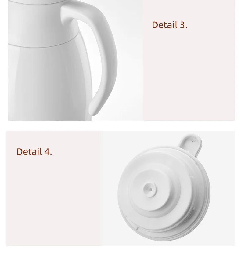 Insulation Kettle Household Long Term Insulation Thermos Bottle Large Capacity Glass Inner Leakproof Insulation Water Pot