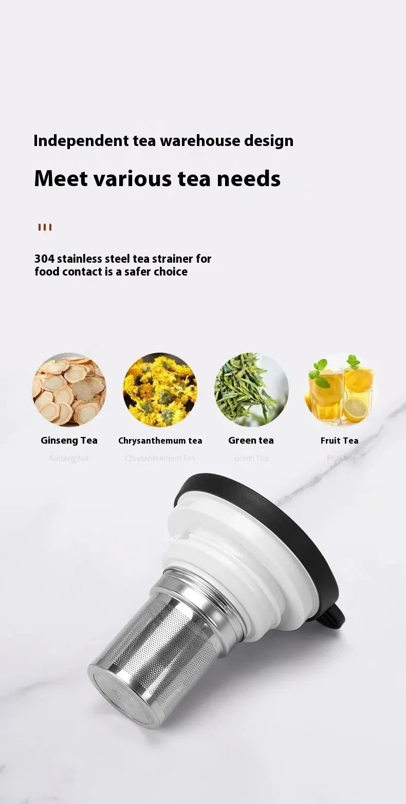 Multifunctional Tea and Water Separation Stewing Teapot Business Home Use Stainless Steel Hot Water Kettle Tea Thermos Kettle