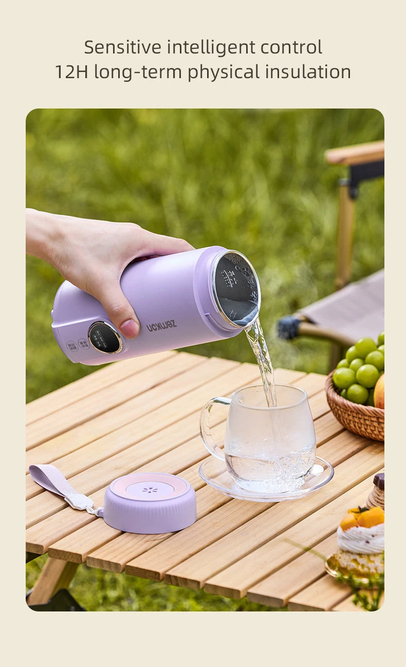 550ML Electric Kettle Portable Heating Cup Multifunction Boiled Water Pot Smart Teapot Adjustable Temperature Kettles 220V