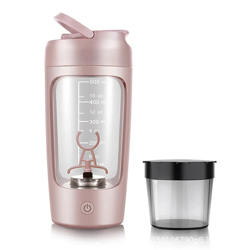 650ml USB Electric Portable Whey Protein Shaker bottle Fully Automatic Stirring Cup Rechargeable Gym BA Free Cocktail Blend