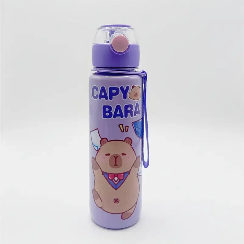 700ml Leak-Proof Water Bottle Visually Appealing Bear Water Bottle with Carry Strap - Portable for Sports & Fitness BPA Free