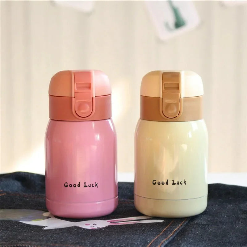 Mini Thermos Cup 200ml/360ml Pocket Cup Stainless Steel Thermal Coffee Mug Vacuum Flask Insulated Hot Water Bottle Kids Gift