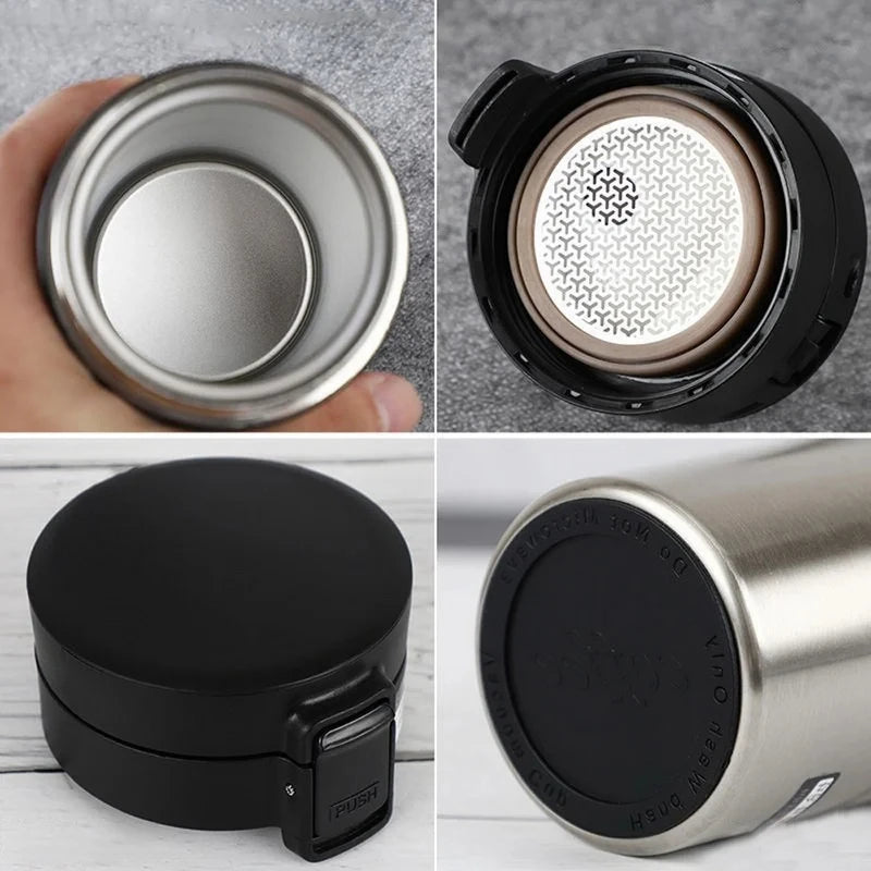 500ml Thermos Coffee Cup Vacuum Flasks Thermal Cup Double Layer Stainless Steel Vacuum Tea Mug Sports Water Bottle Drinkware