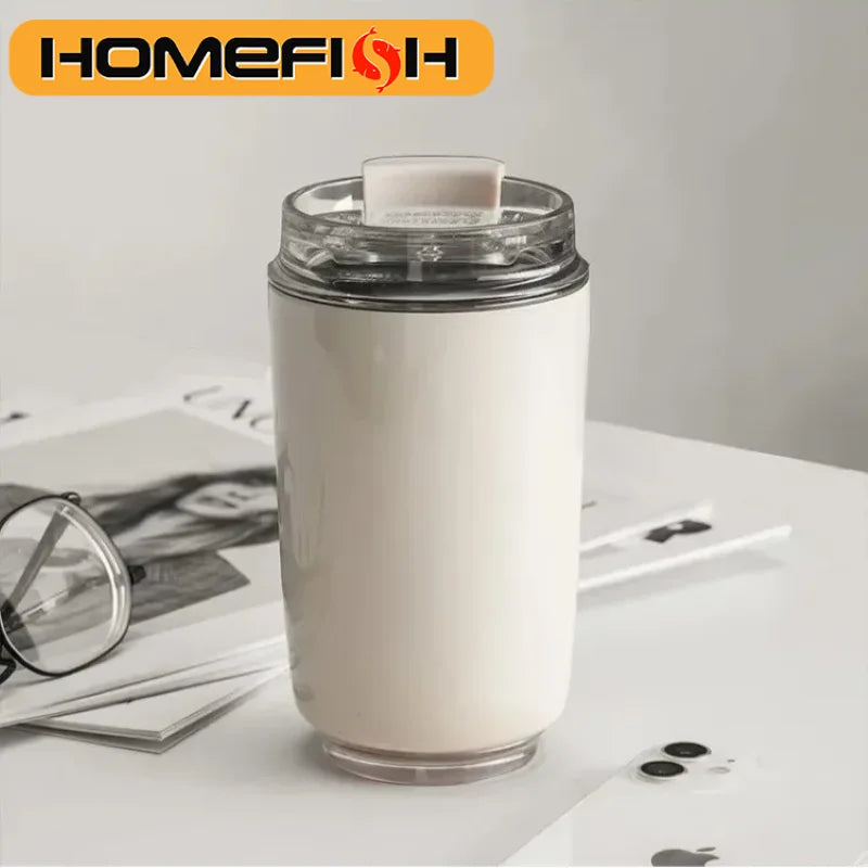 D14 Tumbler Thermosbecher Milchig Weiß Kaffeebecher Auto Thermos Wasserflasche Reise Edelstahl Vakuum Flasche Trinkkrug