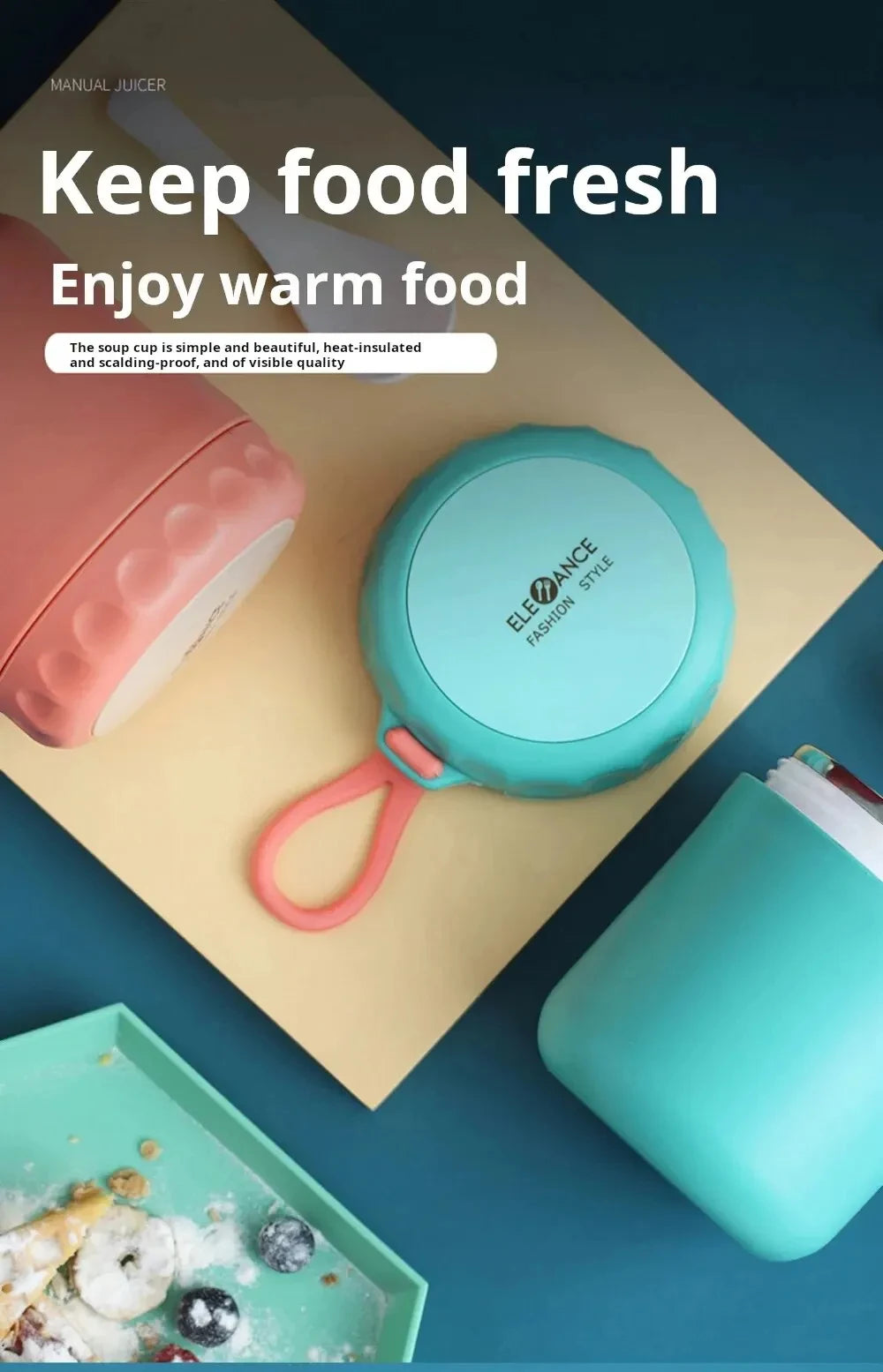 Insulated Food Thermal Jar Soup Cup Thermos Containers Vacuum Stainless Steel Lunch Box Thermo Keep Hot for School Children