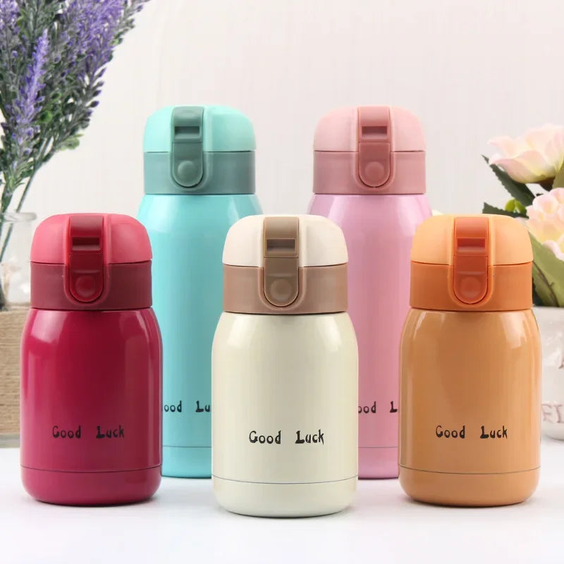 Mini Thermos Cup 200ml/360ml Pocket Cup Stainless Steel Thermal Coffee Mug Vacuum Flask Insulated Hot Water Bottle Kids Gift