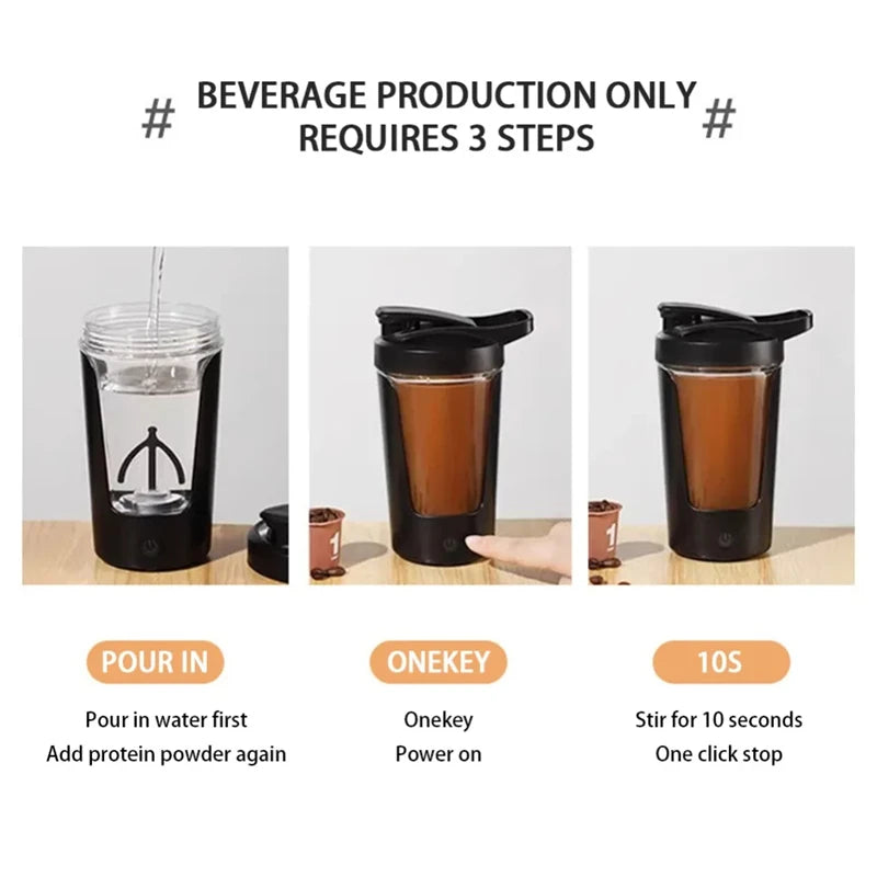 Xiaomi Shaker Cup USB Charging Shaker Cup For Protein Shaker Meal Replacement Shake Portable Gym Water Bottle Mixing Cup 450ml