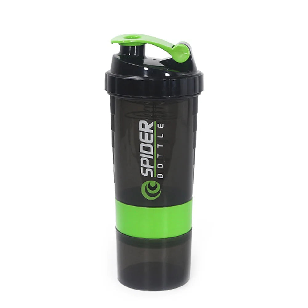 Protein Shaker Bottle Leak Proof Bottle for Protein Mixes 3 Layer Twist Off Shaker Cup Sports Shaker Bottle for Protein Powder