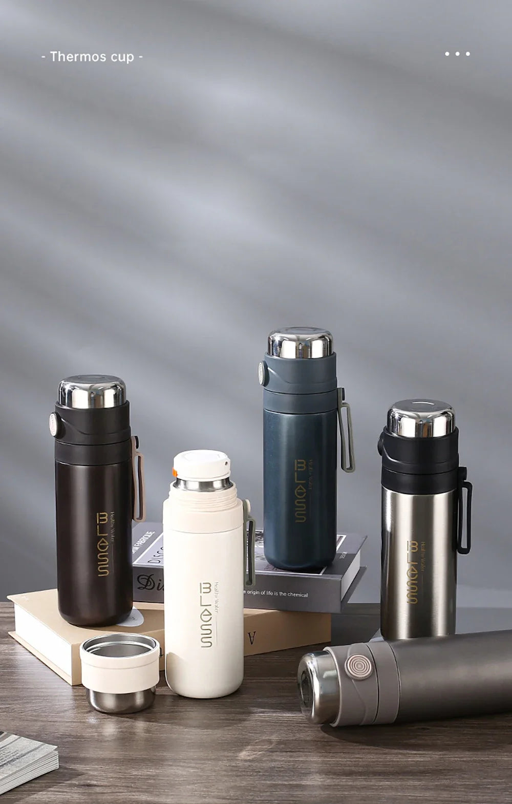 Thermos Bottle Stainless Steel Vacuum Gift Cup Household 500ml Office Coffee Milk Flask Water Bottle