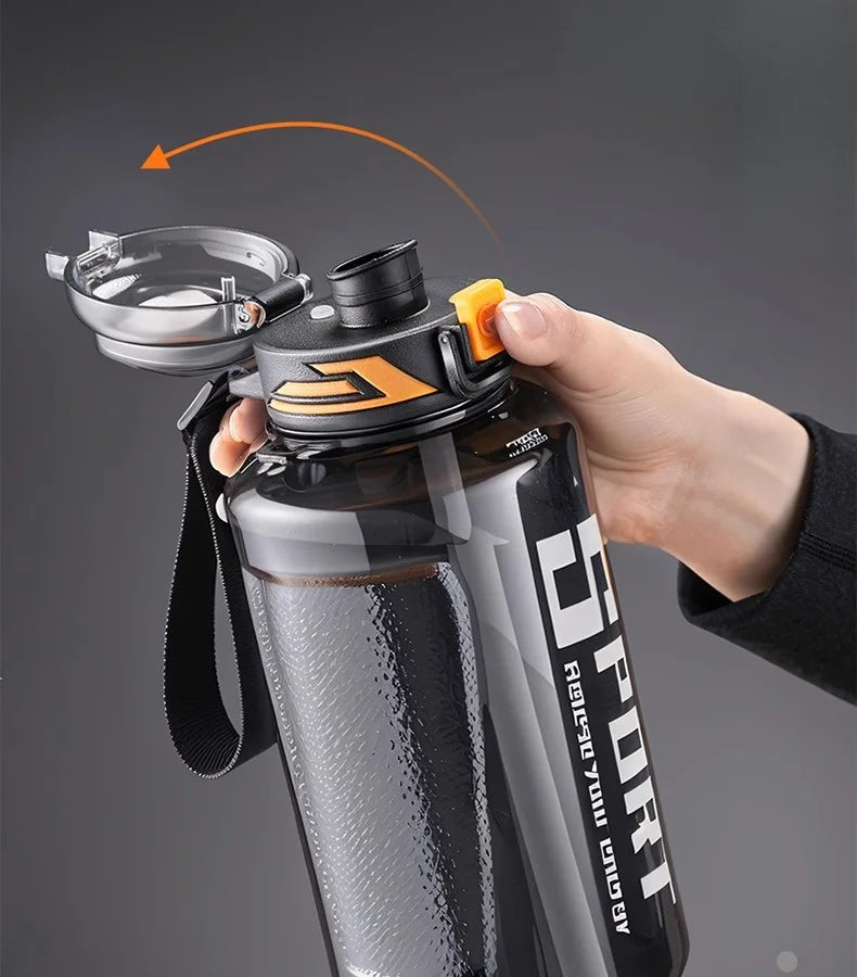 GIANXI Sport Water Bottle Large Capacity Thickened Cups Outdoor One Cover Double Drink Portable Sealed Leak-Proof Drinkware