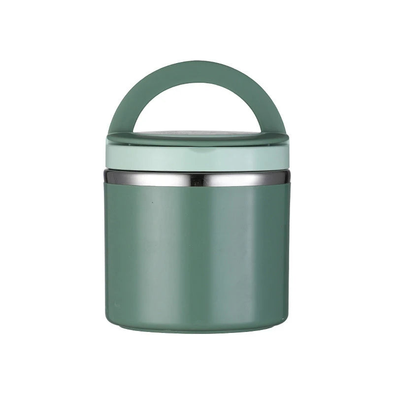 Lunch Box Student Food Containers Soup Jar Stainless Steel Insulated Rice Bucket Circular Large Capacity Breakfast Cup Soup Cup