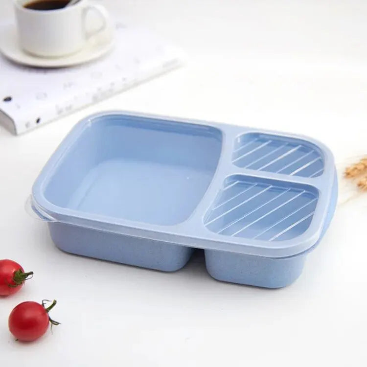 Separate Lunch Box Portable Bento Box Lunchbox Leakproof Food Container Microwave Oven Dinnerware for Kids School Adult Office