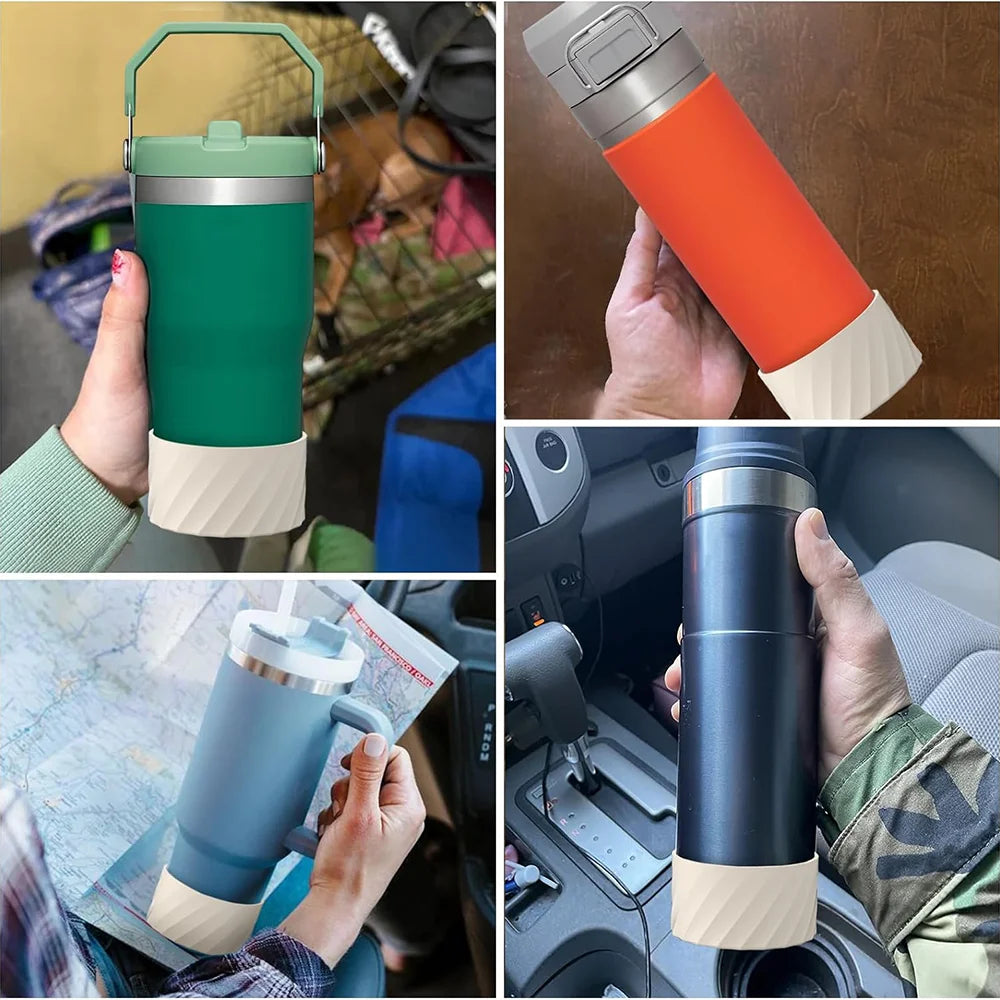 40oz Silikonhülle für Stanley Quencher Adventure Tumbler mit Griff und Stanley IceFlow Flaschenschutzhülle