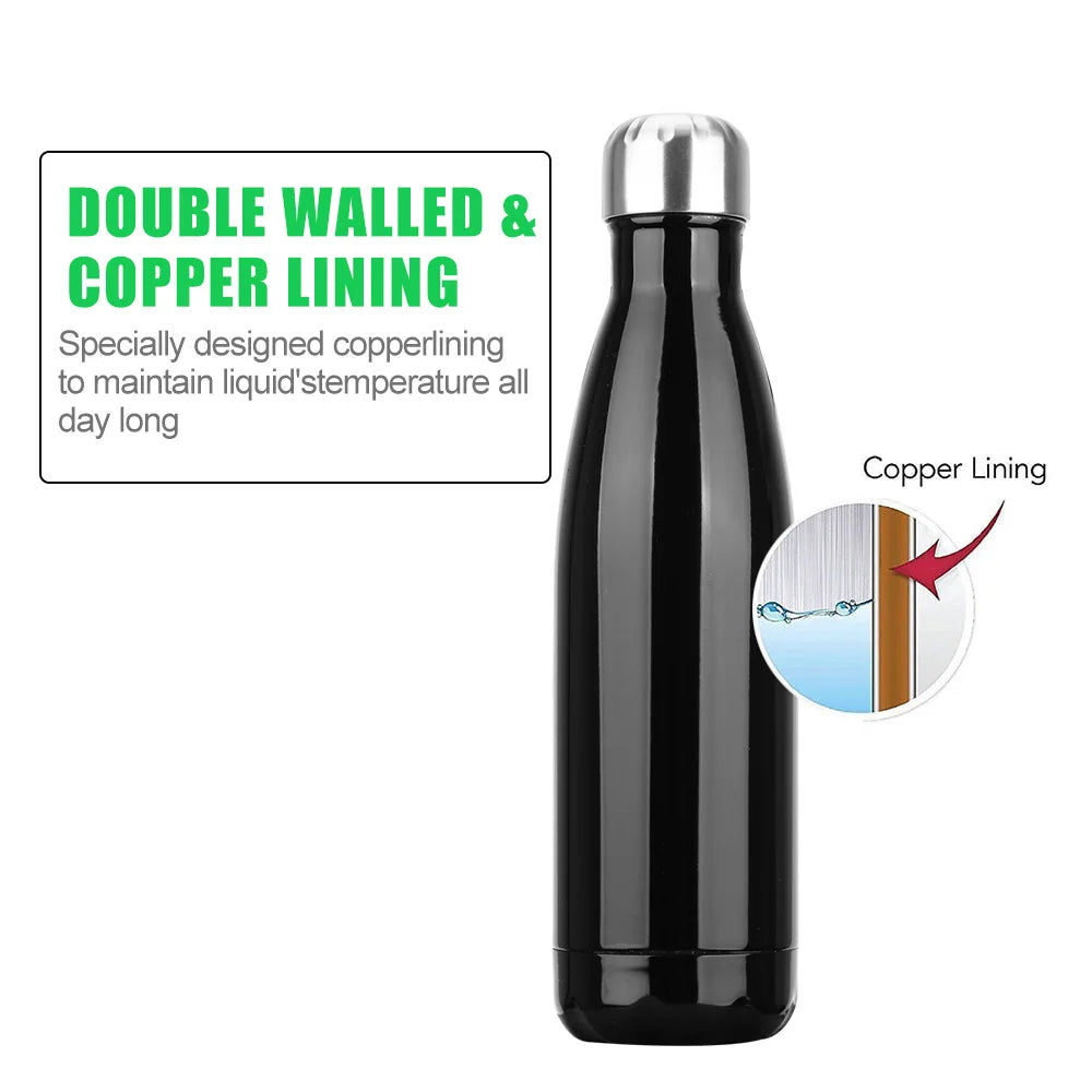 500ml Thermos For Sport Bottles Double-Wall Insulated Vacuum Flask BPA Free Thermos Stainless Steel Water Bottle Cola Water Beer - Gabriel