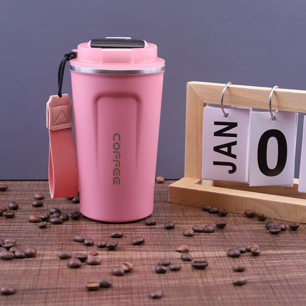 Thermal Coffee Mug Portable Stainless Steel Thermal Coffee Mug Leakproof Travel Camping Picnic Coffee Mug For Women Men