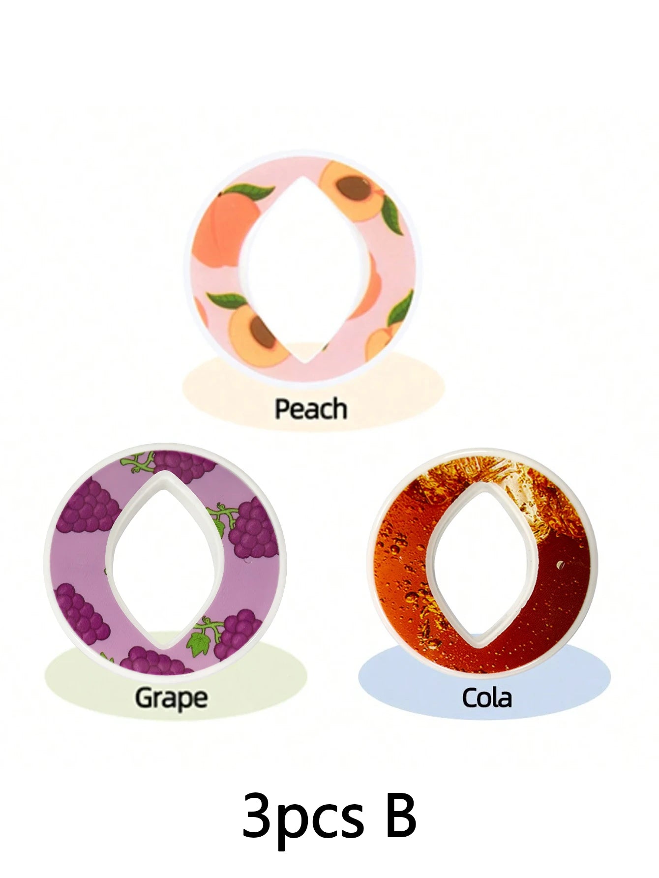 1/3/5/7PC Oval Fruit Drink Flavor Pod Creative 0 Sugar 0 Calorie Flavor Ring For Plastic Water Bottles Sports Water Cups Tool