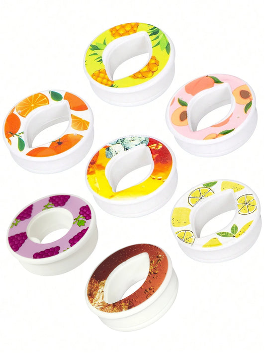 1/3/5/7PC Oval Fruit Drink Flavor Pod Creative 0 Sugar 0 Calorie Flavor Ring For Plastic Water Bottles Sports Water Cups Tool