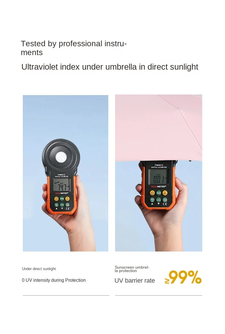 Mini-Faltschirm, UV-Schutz, Mini-Sonnenschirm, tragbare Box mit doppeltem Verwendungszweck zur Aufbewahrung des Sonnenschirms, Mini-Regenschirm 01