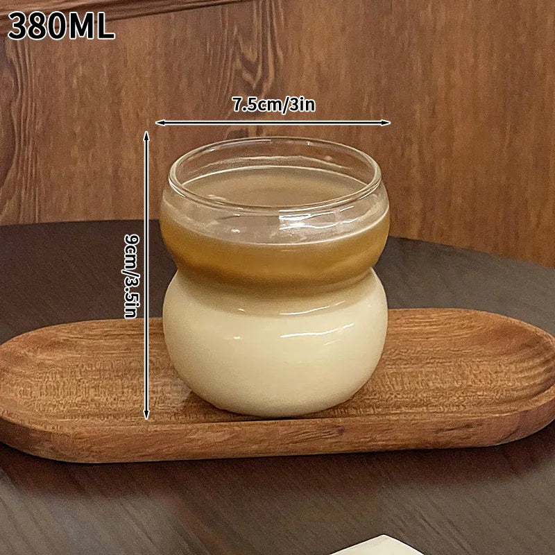 Japanese Glass Cup Milk Coffee Glass Mug Transparent Mug Beer Ins Water Drinking Cup Kitchen Accessory Water Glass - Gabriel