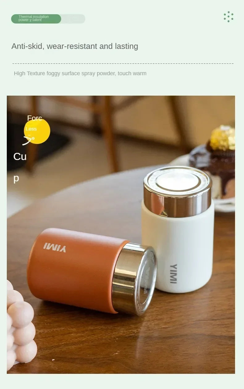 230ml Mini Stainless Steel 316 Thermos Mug Fashion Portable Pocket Vacuum Flask Coffee Tea Thermal Water Bottle Tumbler