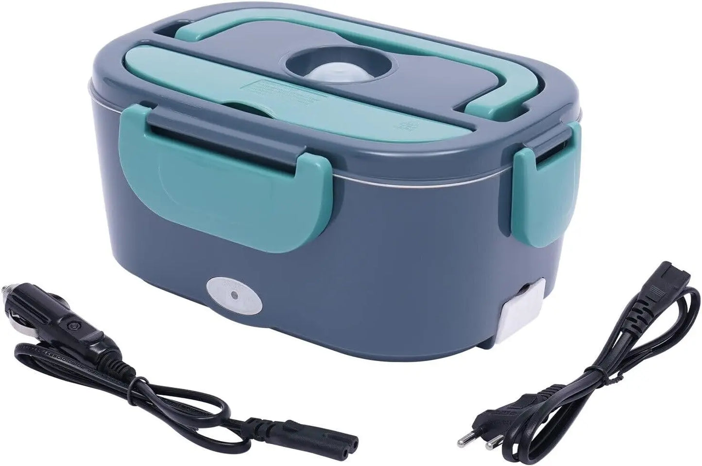 3-in-1 Electric Lunch Box 1.5L Portable Food Warmer with Vehicle Powering Cable and  Socket Powering Cable