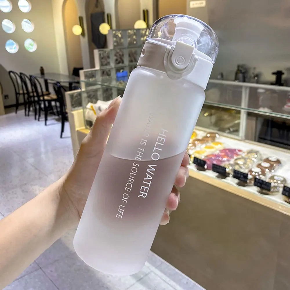 Sports Transparent Water Bottle 780ml Portable Gym Travel Clear Leakproof Drinking Bottle Frosted Bottle