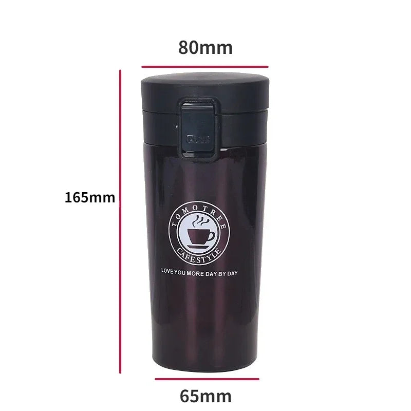 0.5L Thermal Mug Double Wall 304 Stainless Steel Coffee Cup Tea Vacuum Flask Thermos Water Bottle Leak-proof Thermos Mug Coffee - Gabriel