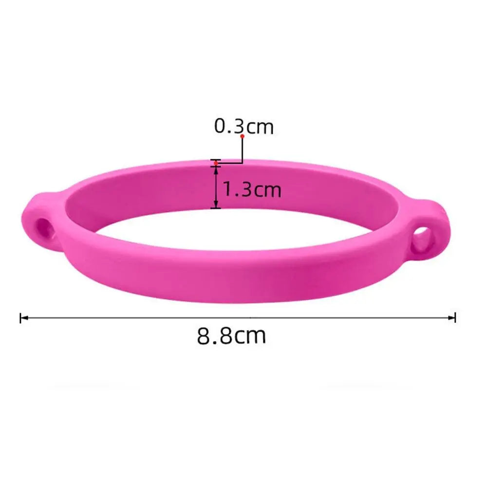 Portable Silicone Drawstring Ring Bottle Sleeve Water Cup Handle Strap Silicone Ring Strap DIY Water Cup Handle Ring for Cup