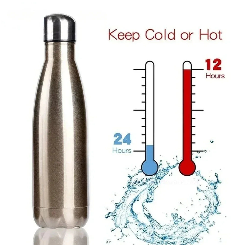 LMHBJY 350/500/750/1000 ml doppelwandige Edelstahl-Wasserflasche, Thermosflasche, hält warm und kalt, isolierte Vakuumflasche, Sport