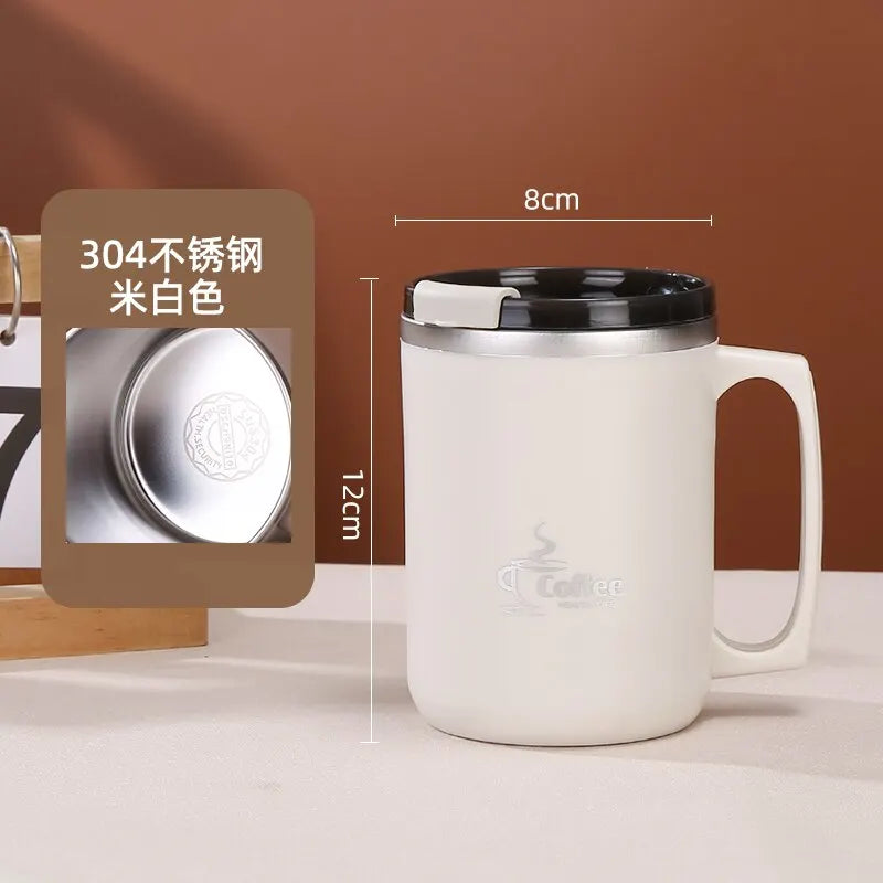 Milk Coffee Cup Stainless Steel Double Wall Thermal Insulated Water Cups and Mugs Metal Coffee Cup Mug