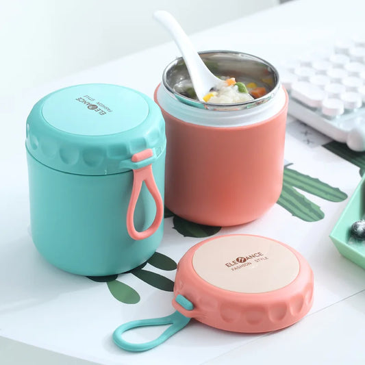 Insulated Food Thermal Jar  Soup Cup Thermos Containers Vacuum  Stainless Steel Lunch Box Thermo Keep Hot for School Children