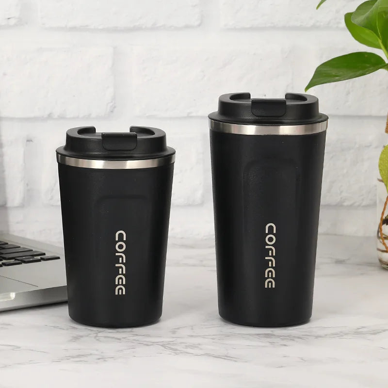 380/510ML Travel Stainless Steel Coffee Cup Thermal Mug Leak-Proof Thermos Bottle Tea Coffee Mug Vacuum Flask Insulated Cups Hot