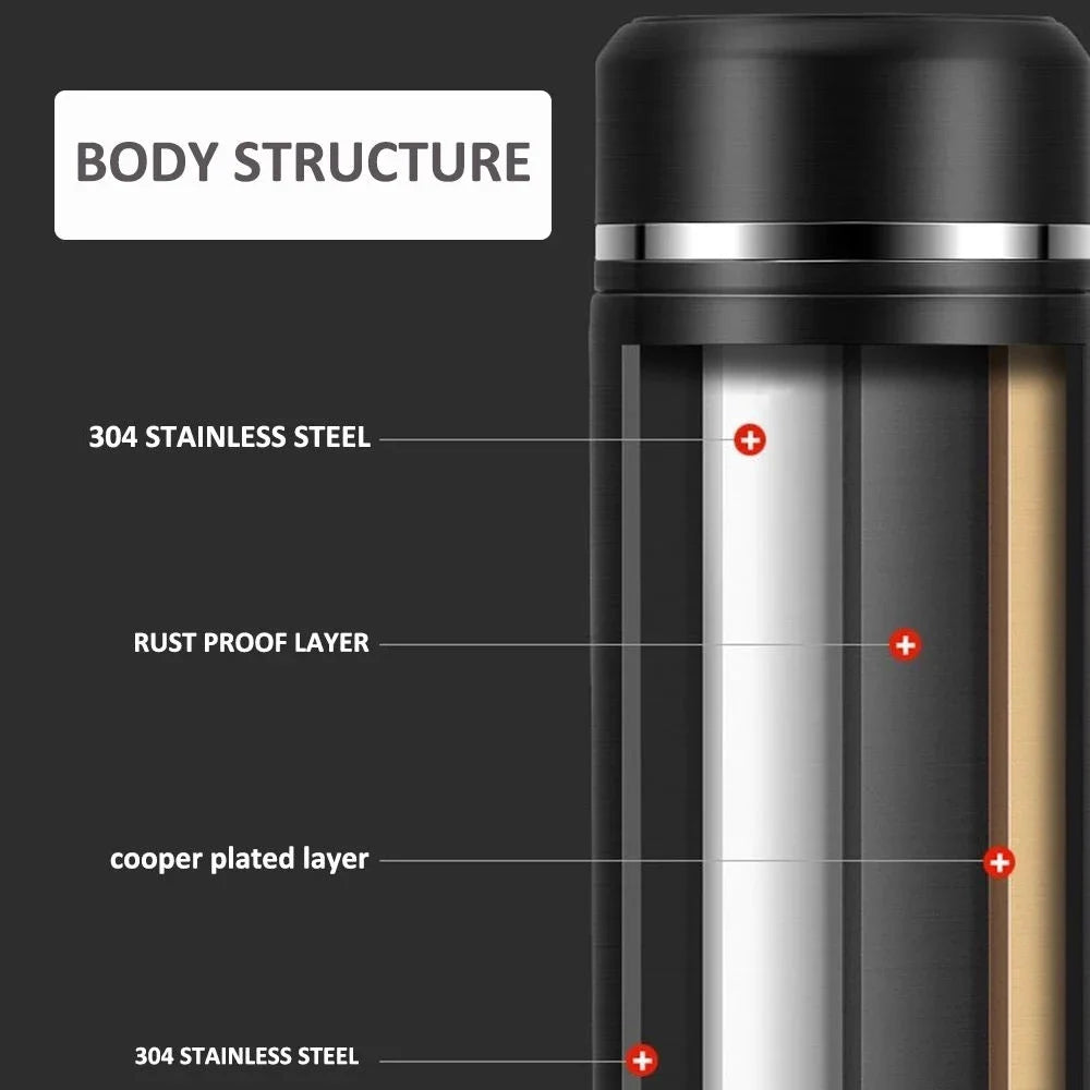 500ml Thermos Flasche Smart Cup Digital mit Temperatur Display 304 Edelstahl Thermos Flasche Lang anhaltende Wärme