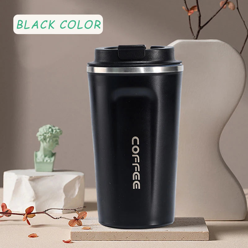 12OZ/17OZ Insulated Coffee Travel Mug Double Wall Stainless Steel Reusable Coffee Tumbler with Leakproof Lid for Ho