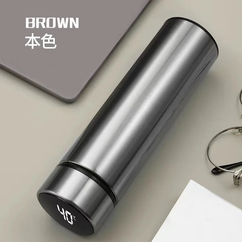 500ml Stainless Steel Thermos Bottle with Digital Temperature Display LED Intelligent Temperature Measurement Cup Vacuum Flask