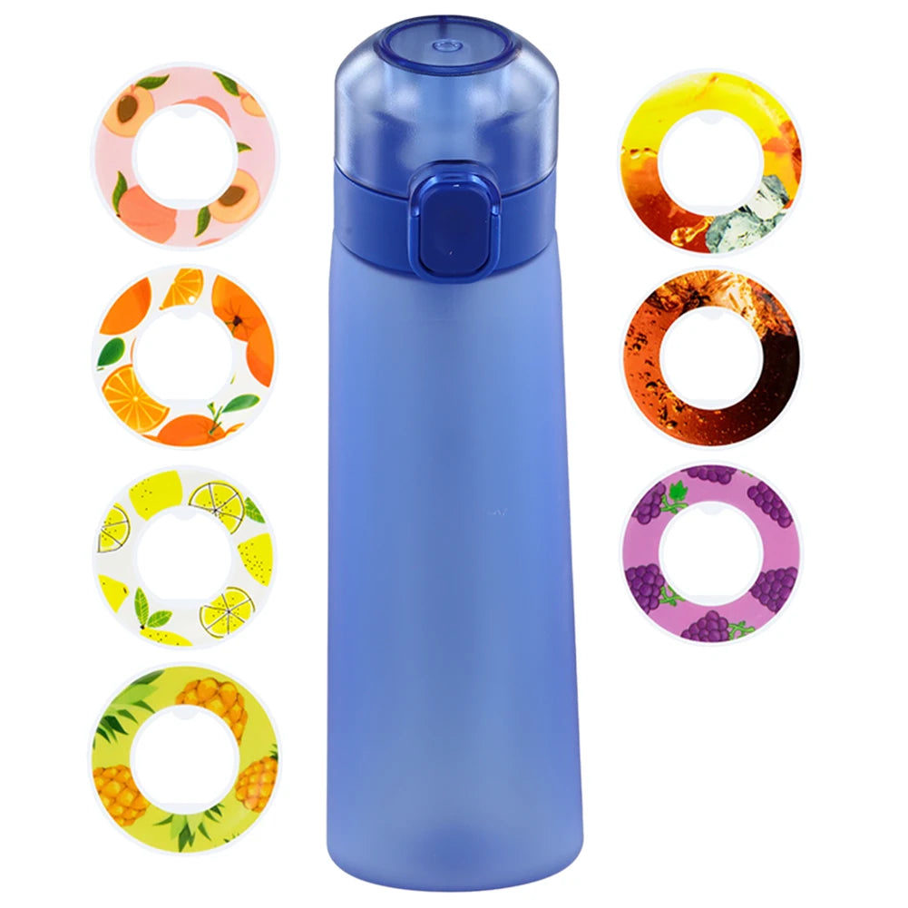 650ML Drinking Cup BPA Free 7 Flavor Pods Scent Flavored Water Bottle Fragrance Smelling Water Bottle for Travel Climbing Hiking