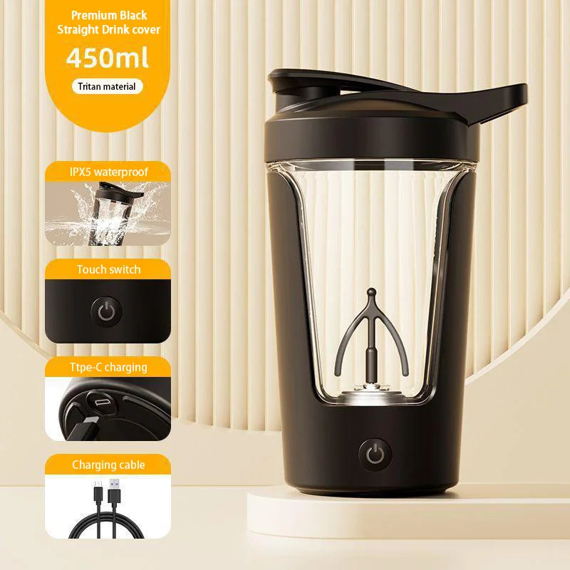 Xiaomi Shaker Cup USB-Lade-Shaker-Cup für Protein-Shaker, Mahlzeitenersatz-Shake, tragbarer Turnhallen-Wasserflaschen-Mischbecher, 450 ml