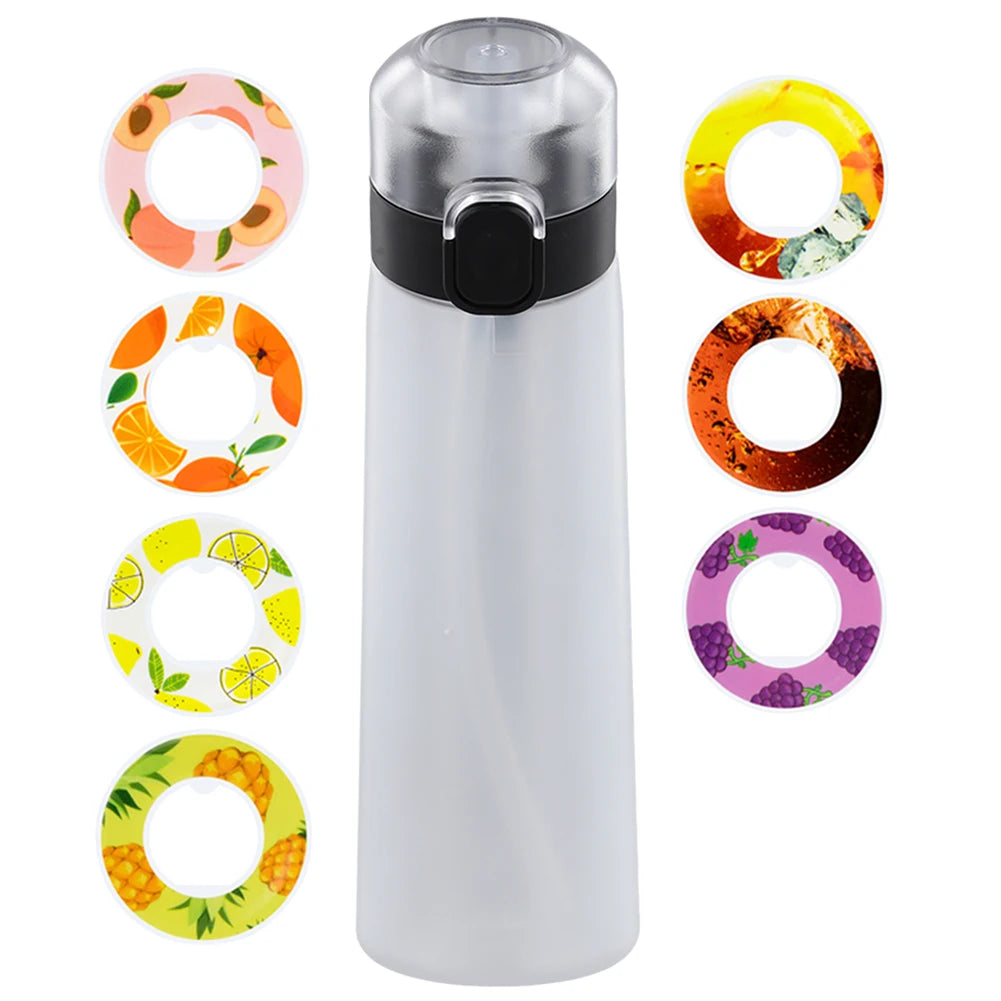 650ML Drinking Cup BPA Free 7 Flavor Pods Scent Flavored Water Bottle Fragrance Smelling Water Bottle for Travel Climbing Hiking