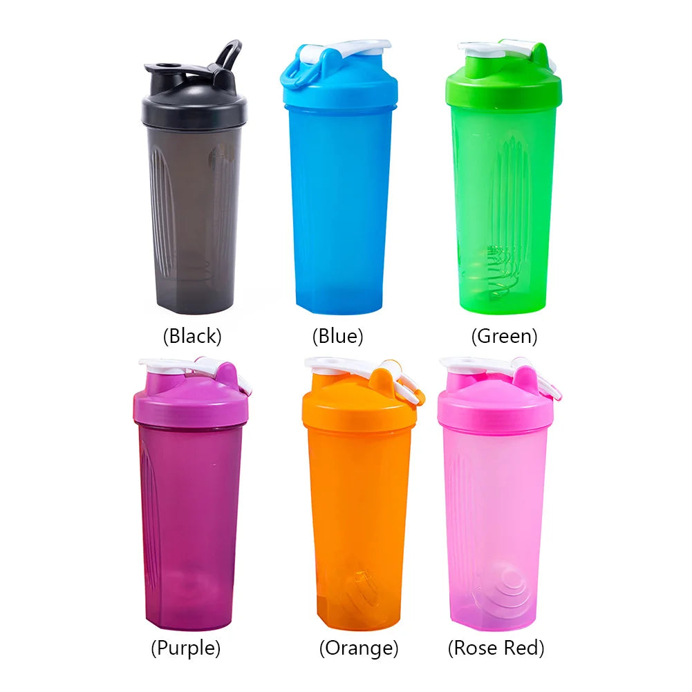 600ml Portable Protein Powder Shaker Bottle Leak Proof Water Bottle for Gym Fitness Training Sport Shaker Mixing Cup with Scale