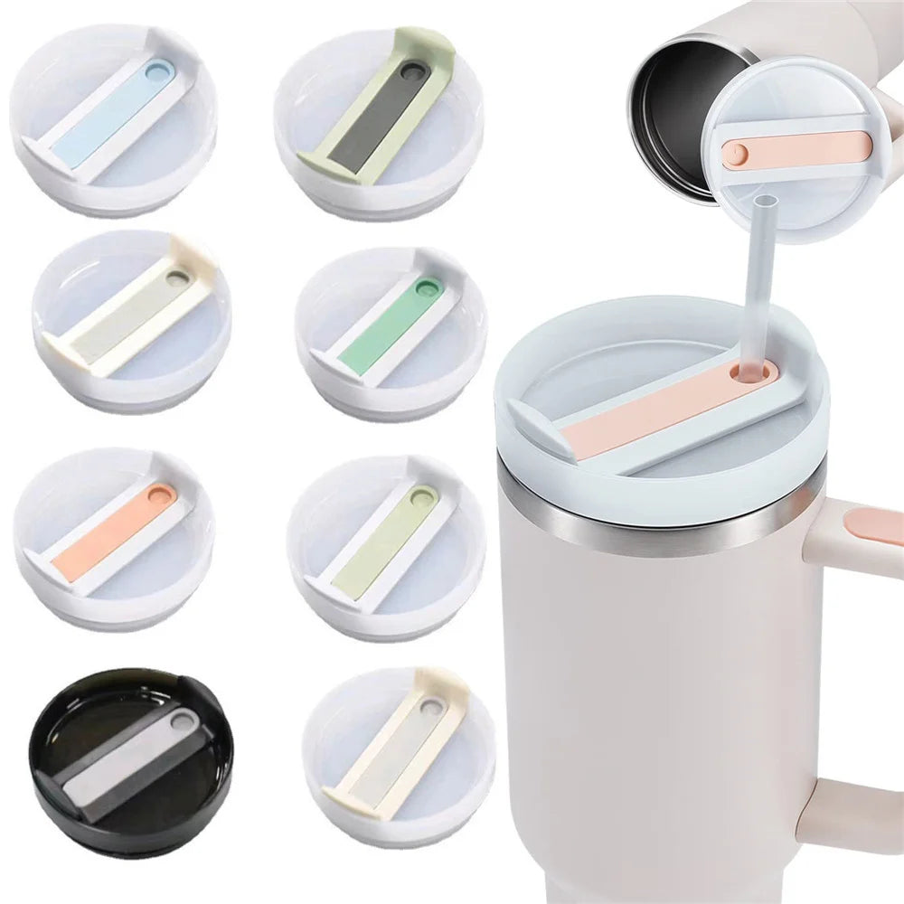 Silica Gel Replacement Lids For Stanley 40 Oz Tumbler With Handle Cap Fit Quencher H2.0 40Oz Mug Cup Accessories