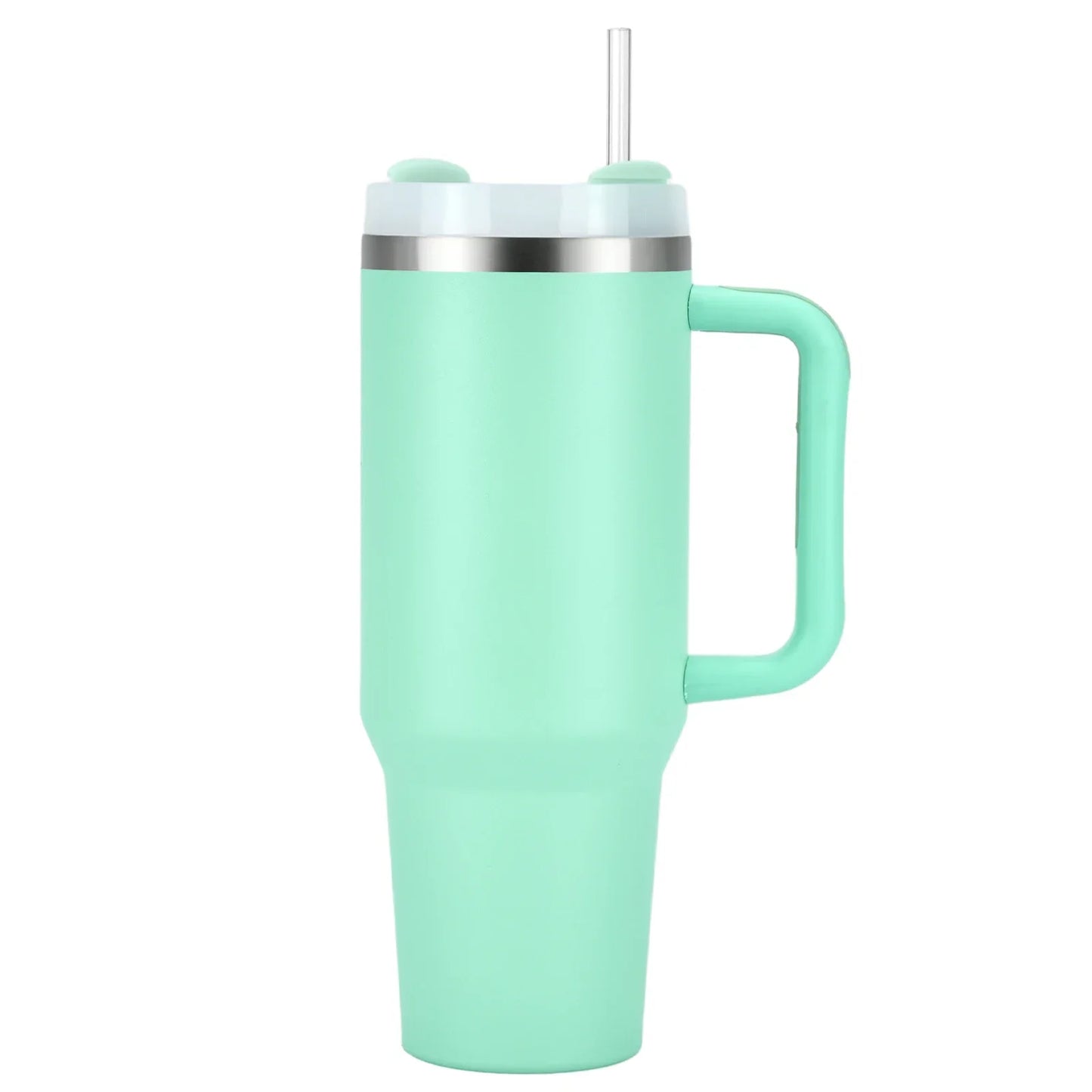 1pcs Watersy 40oz/1200ml Tumbler with Handle and Straw Lid Stainless Steel Keep Cold Vacuum Insulated Portable Car Travel Mug - Gabriel