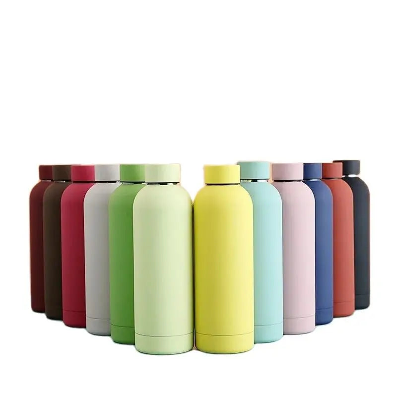 New Stainless Steel 500ml Small Mouth Bottle Outdoor Sports Car Portable Thermos Cup Cold Water Bottle